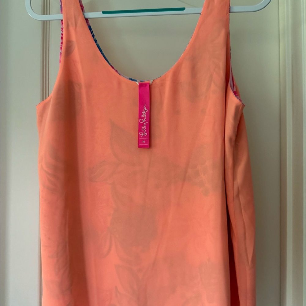 *Like New* Lilly Pulitzer Reversible Florin Straight Hem Tank. - Picture 3 of 4